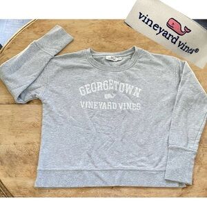 Vineyard Vines Women’s‎ Sz M Gray Cotton Georgetown Sweatshirt